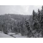 Kooskia: A winter wonderland. A small creek close to Kooskia, Idaho