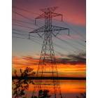 Jewett: Powerlines at Lake Limestone Campground and Marina