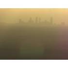 Atlanta: : A smoggy view of atlanta from stone mountain