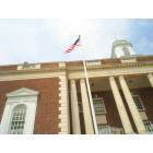 New Bern: : Flag Flies over the Old US Post Office, Downtown New Bern