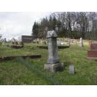 English: Where my ancestors are burried on a steep hill in English, Indiana