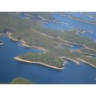 Mount Ida: Aerial shot of 40,000 acre Lake Ouachita - in Mt. Ida's back yard!