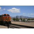 Kingman: Amtrack train passing through Kingman on a summer day
