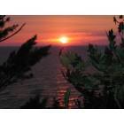 Pentwater: Pentwater Sunset over Lake Michigan