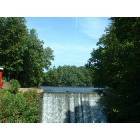 Granby: waterfall at Aldrich Lake