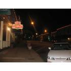 Rutherfordton: Doc's ice cream, Main St. Rutherfordton at night