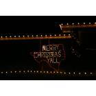 San Angelo: : Christmas lights on a front lawn in San Angelo, Texas