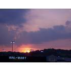 Elizabethton: The Mtn. sunset over the Wal-Mart Super Center in Down Town Elizabethton
