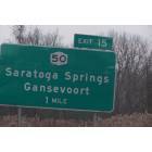 Saratoga Springs: : Highway Sign, I-87, Saratoga Springs NY