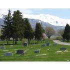American Fork: View of Mountains from AF Cemetary in Spring