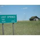 Lost Springs: The town of Lost Springs is one of only seven places in the United States to have a population of 1 person