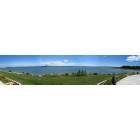 St. Ignace: Wide angle view of the Straits and Big Mac