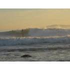 Carpinteria: : rincon surfer at sunset