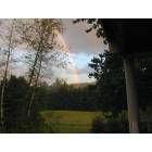 Plainfield: Rainbow from our house to Spruce Mtn, July 13, 2007