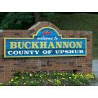 Buckhannon: A friendly and cheery welcome sign as you enter the town of Buckhannon