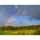Sewanee: Rainbow in Sewanee at the football field coming from Lake Cheston