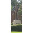 Pleasanton: The Cowboy Statue in front of Pleasanton's City Hall taken on 8/18/07.