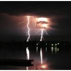 Winona Lake: Lightning over Winona Lake no. 1