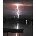 Winona Lake: Lightning over Winona Lake no. 2