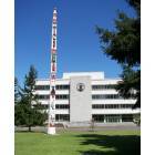 Olympia: Native Totem Pole on the grounds of the State of Washington Office Building, Olympia