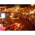 Nacogdoches: : Nine Flags Festival - lighted parade on the brick streets, in the Oldest Town in Texas