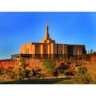 Snowflake: Mormon temple on Temple Hill in Snowflake, Arizona
