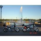 Muscatine: : Our Bikes at the Riverfront by the New Fountain