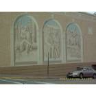 Huntsville: : mural on city building downtown