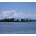Monte Vista: Home Lake in Monte Vista, with a view of Mt. Blanca