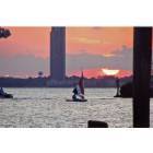 Kemah: Sailboat at Sunset