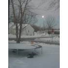 Fort Scott: : This was taken at about 2pm-beautiful full moon in winter-Ft. Scott