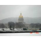 Charleston: : The Capitol Building after morning snowstorm