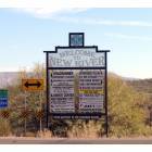 New River: Welcome to New River, AZ - Sign at the cross roads