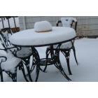 Willow Springs: : Snow on Patio. Measured 4 inches, December 5, 2007 8 am.