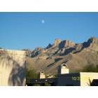 Tucson: : moon over the Pusch Ridge