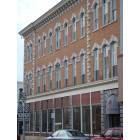 Waterloo: Downtown building at corner of Main and Virginia Streets