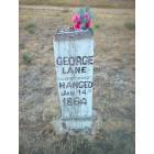 Grave of an outlaw on Boot Hill