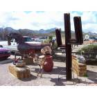 Tubac: Some sculptures for sale in tubac