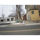 Flint: bus stop on fifth street
