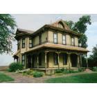 Mitchell: Dakota Discovery Museum: Beckwith House is one of 4 historical buildings on the musuem grounds.  This was the home of the founder of the World's Only Corn Palace, Louis Beckwith.
