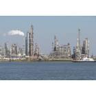 Chalmette: Chalmette, ferry, Tenneco oil plant in the distance, Mississippi River
