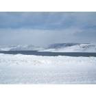 Gunnison: Blue Mesa Res in the winter snow