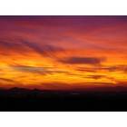 Scottsdale: Burnt Orange Sunset taken from Happy Valley Road near Troon Mountain in Scottsdale