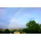 Akron: A beautiful rainbow over Lane Field area