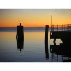 Edenton: sunset at waterfront