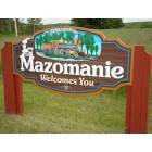 Mazomanie, WI : Welcome Sign on corner of Hwy Y and Handel 
