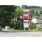Franklin: Thompson's Motel sign facing 33 west.