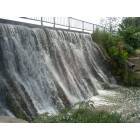 San Saba: Waterfall at Mill Pond Park (City Park) in San Saba, Texas