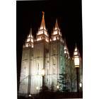 Salt Lake City: : Temple at night