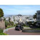 San Francisco: : Panoramic view from Lombard St.
